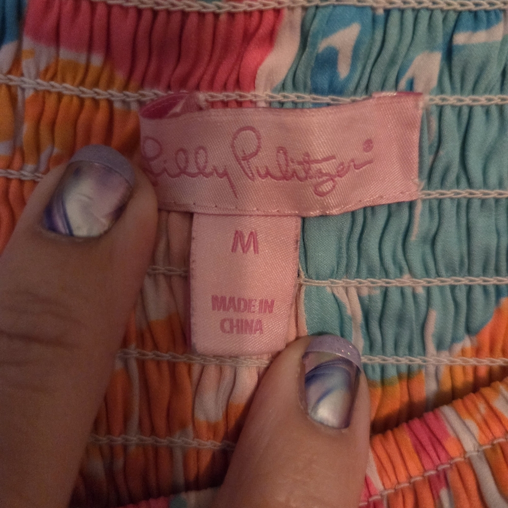 Lilly Pulitzer Multicolor Smocked Skirt - Picture 2 of 3